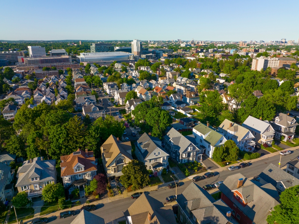 Overlooking downtwon Brighton, MA